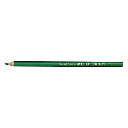 三菱鉛筆 色鉛筆880 6 緑 12本入  (65-0386-62)