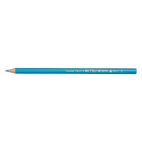 三菱鉛筆 色鉛筆880 8 水色 12本入  (65-0386-64)