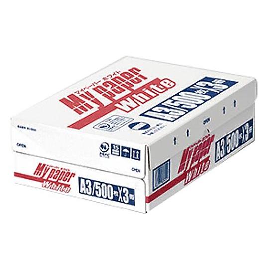 リコー マイペーパーホワイト A3 1箱 500枚入×3 900900 (65-0417-15)