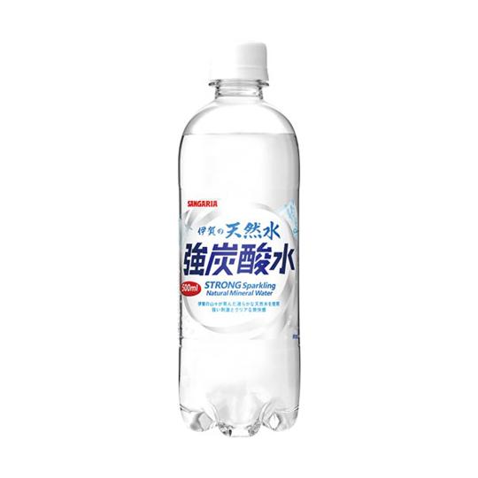 日本サンガリアベバレッジカンパニー 伊賀の天然水強炭酸水PET 500mL 24本 019141 (...