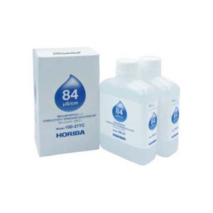 HORIBA 電気伝導率標準液 検査成績書付き 84μS/cm 250mL×2本入 100-21TC...