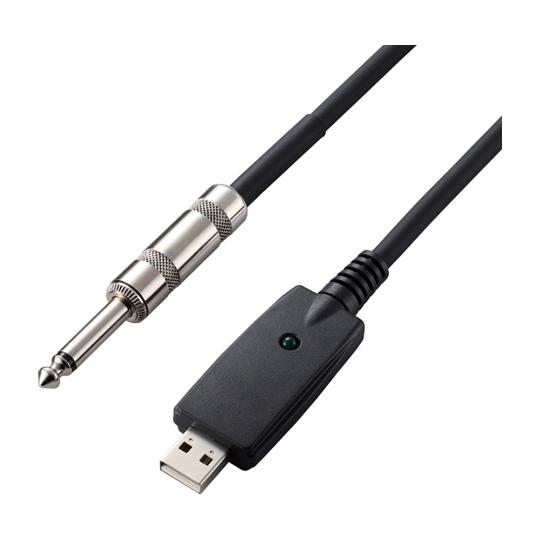 楽器用ケーブル シールド USB 3m ブラック エレコム DH-SHU30BK (65-0586-...