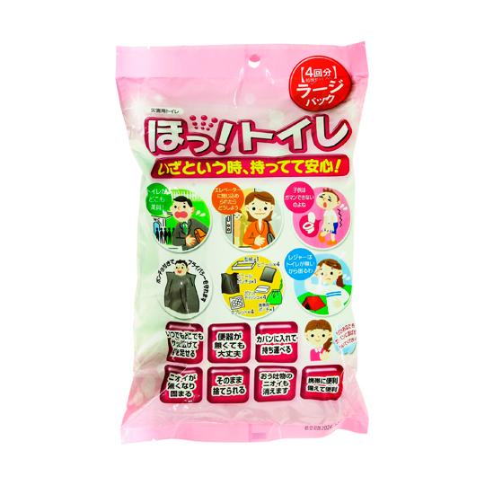 災害用トイレ ほっ！トイレ 4回分ラージパック エクセルシア HT-02 (65-1330-81)