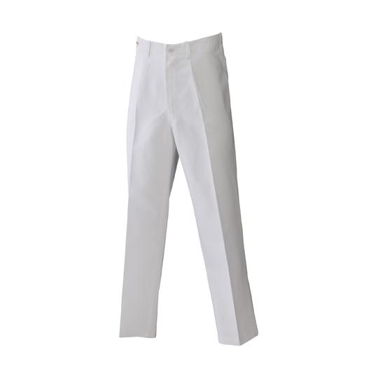 日の丸繊維 男性用白ズボン 綿100％ ホワイト 4L  (65-1702-60)