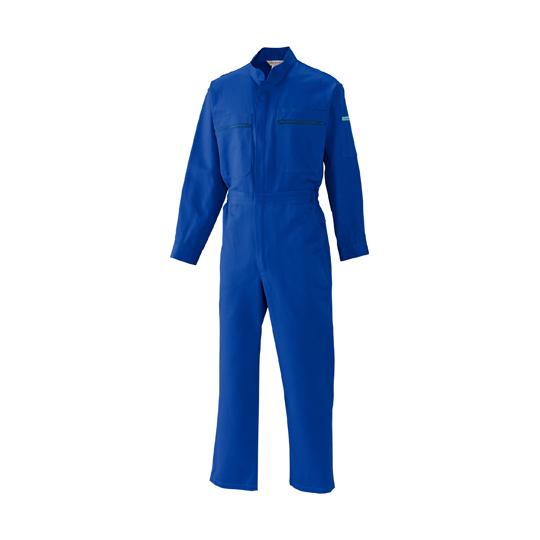日の丸繊維 続服 綿100％ ブルー LLサイズ  (65-1706-10)