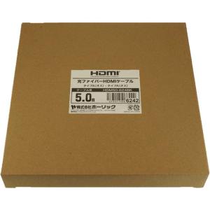 ホーリック 光ファイバー HDMIケーブル 5m ブラック HDM50-624BK (65-1794-18)｜A1 ショップ 休業日土日・祝日