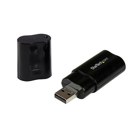 USB接続ステレオオーディオ変換アダプタ ヘッドフォン/マイク用3.5mmミニジャック増設外付けサウ...