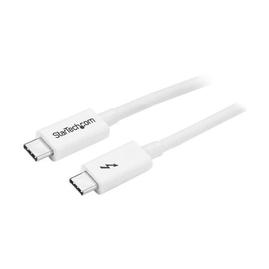 Thunderbolt 3 ケーブル 2m ホワイト 20Gbps USB Type - C/Dis...