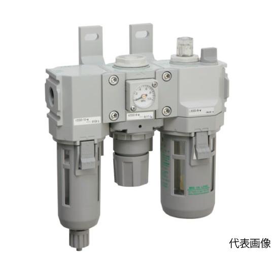 FRLユニット F.R.Lコンビネーション 接続口径Rc1/4 CKD C2500-8-W-F (6...