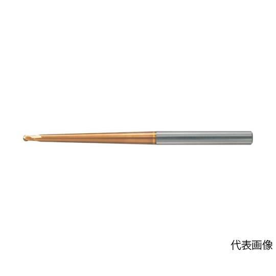 超硬2枚刃テーパネックボールエンドミル R2×首下長60×首部テーパ角1°30′×刃長3.2×全長1...