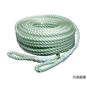 まつうら工業 電動ウインチ用ナイロンロープ 3打ち 12mmΦ×50m 両端アイ加工 NR-3STRAND-12-50 (65-2061-54)の商品画像