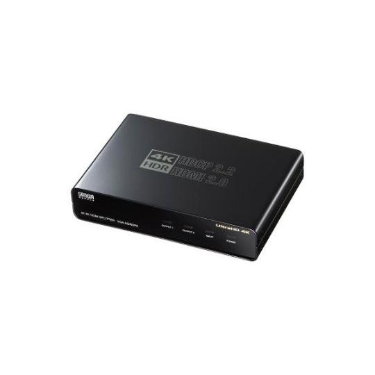 4K/60Hz・HDR対応HDMI分配器 2分配 EA764AE-26 (65-2200-55)