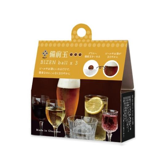 備前玉 3個入 ビール/お酒 ロジック LG-BIZEN-ALCOHOL (65-2350-70)