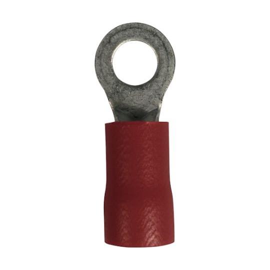 ビニール絶縁被覆付圧着端子 (丸形)  電線サイズ：AWG8/8sq 取付ネジ：M6 25個入り E...