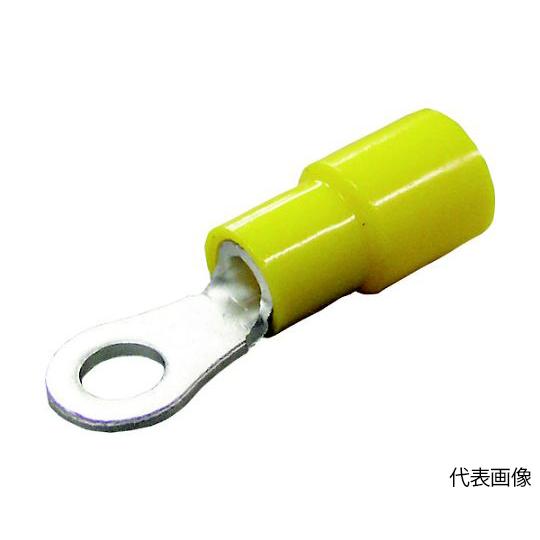 環境配慮形絶縁被覆付丸形端子 R形 50個入 黄 ニチフ TMEX 3.5-5S-YEL (65-2...