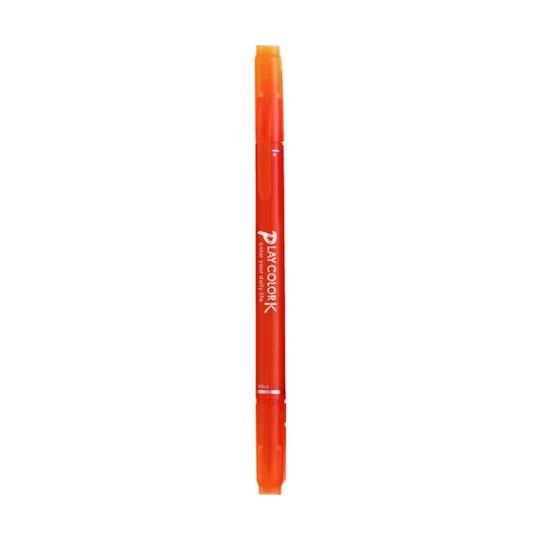 トンボ鉛筆 水性サインペンプレイカラーKだいだい色 WS-PK28 (65-2714-27) 