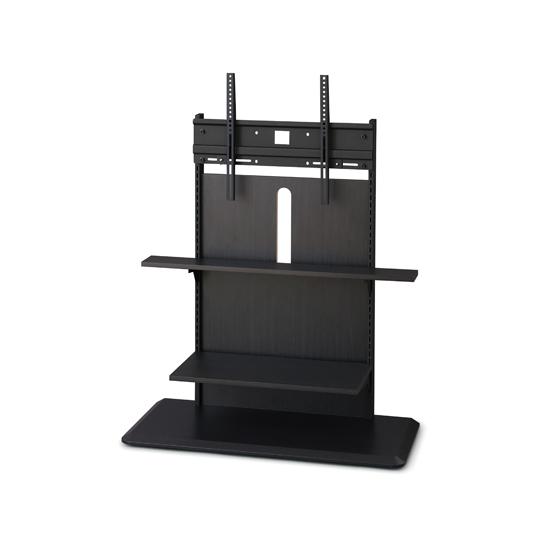 スタンドテレビ台 ブラックオーク アイリスオーヤマ UTS-900R-BO (65-3355-37)