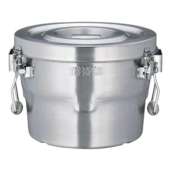サーモス 18-8高性能保温食缶シャトルドラム 内フタ付 GBK-14C (65-3869-78)