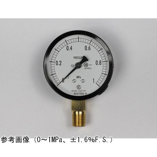 長野計器 普通形圧力計 Φ75 立形A枠 1MPa AC20-181 (65-4278-29)