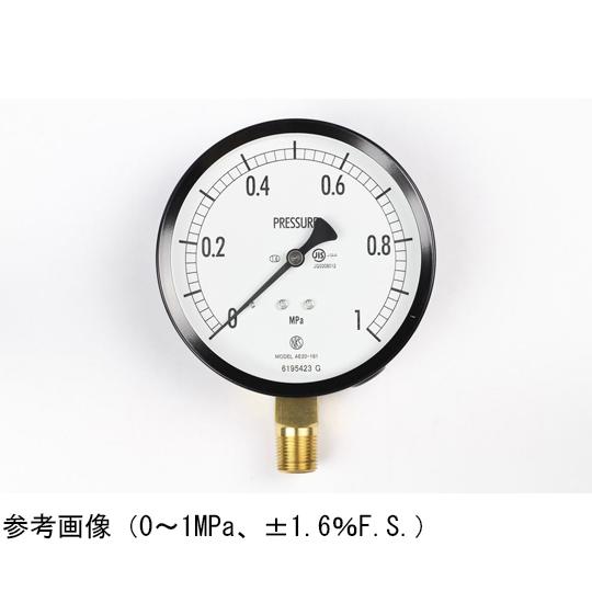 長野計器 普通形圧力計 Φ100 立形A枠 0.1MPa AE20-181 (65-4285-70)