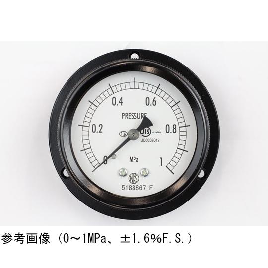 密閉型圧力計 60Φ 埋込形D枠 取付穴 0.4MPa 検査証明書付 長野計器 BA15-271 (...