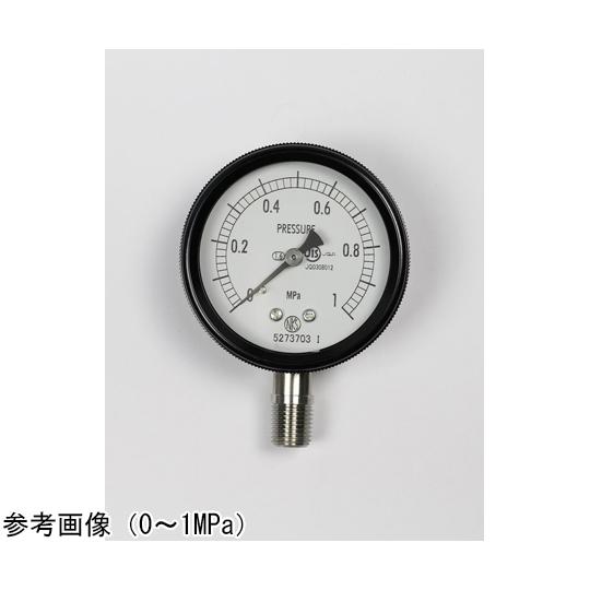 密閉型圧力計 75Φ 立形A枠 -0.1〜0.4MPa 長野計器 BC10-173 (65-4295...
