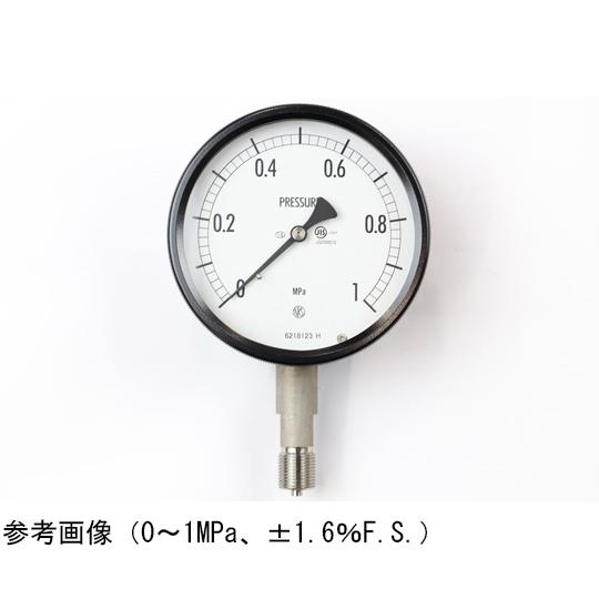 長野計器 密閉型圧力計 100Φ 立形A枠 16MPa BE10-133  (65-4298-66)