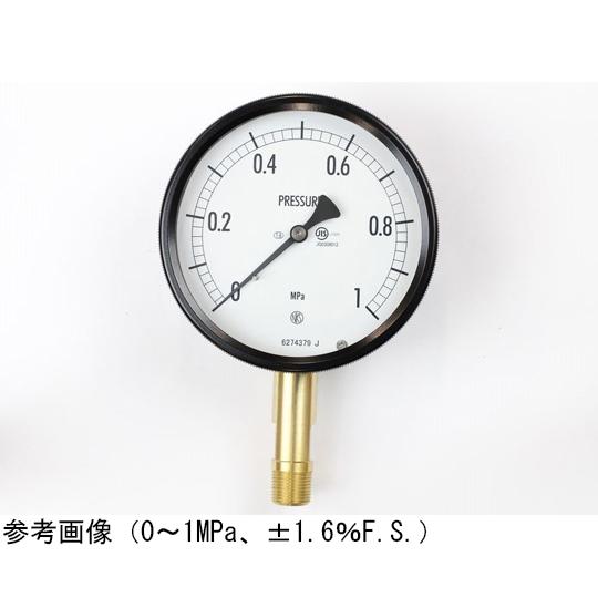 長野計器 密閉型圧力計 100Φ 立形A枠 25MPa BE10-181  (65-4300-55)