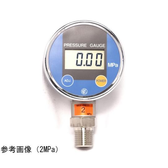 電池式デジタル圧力計 -0.1〜0.5MPa 長野計器 GC64-173 (65-4316-42)