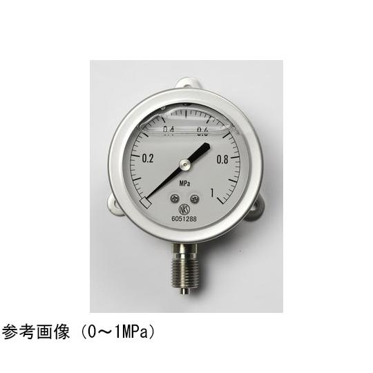 長野計器 グリセリン入圧力計 60Φ 25MPa GV50-223 (65-4323-85)