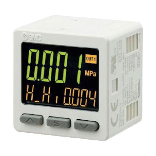 SMC 3画面高精度デジタル圧力スイッチ 連成圧用 ZSE20F-N-M-01  (65-5518-...