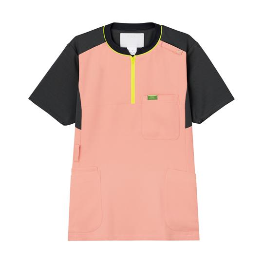 ジップアップスクラブ(R) ピーチ×チャコール LL フォーク CK700-3 (65-5568-6...