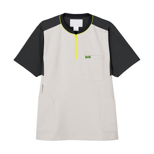 ジップアップスクラブ(R) ライトグレー×チャコール LL フォーク CK700-5 (65-556...