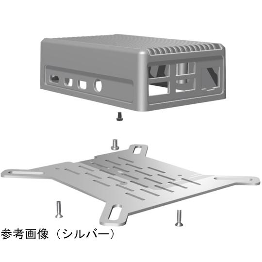 Raspberry Pi 4B専用ヒートシンクケース 熱伝導突起なし 63×31.5×98mm シル...