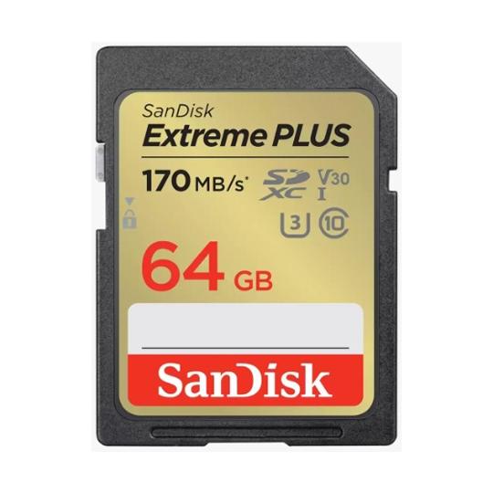 サンディスク Extreme PLUS SDXC UHS-Iカード 64GB SDSDXWH-064...