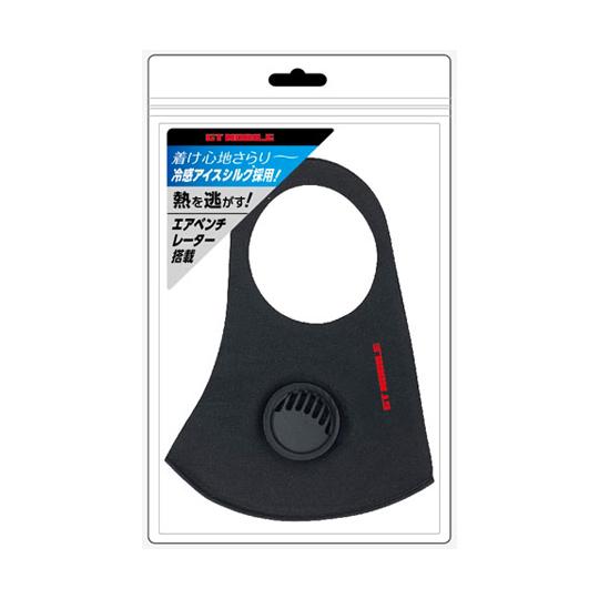 GT-MOBILE エアーベンチレーション付きアイスシルクマスク ブラック エアージェイ GT-MA...