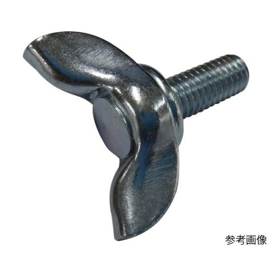 プレス蝶ボルト 鉄 ユニクロ M6×10 250本入 コノエ PWBT-ST-6U-610-250P...