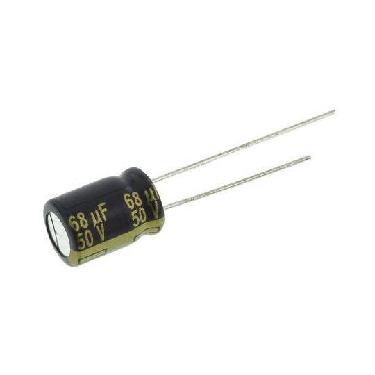 コンデンサ 68μF 50V dc 1袋 5個入 パナソニック EEUFC1H680 (65-720...