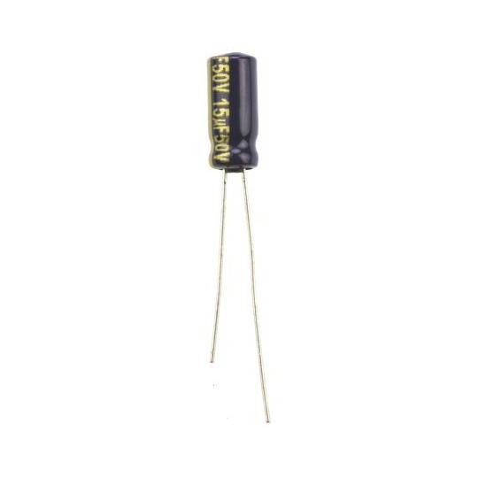 コンデンサ 15μF 50V dc 1袋 5個入 パナソニック EEUFC1H150 (65-720...
