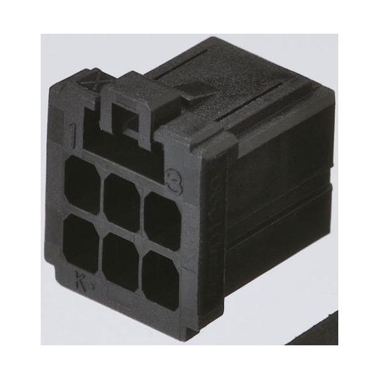 基板用コネクタハウジング 4極 ピッチ：2.5mm 2列 TE Connectivity 1-182...