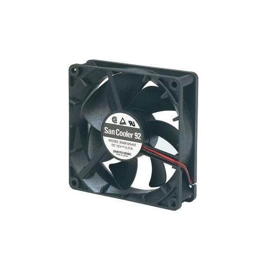 軸流ファン 電源電圧：12 V dc DC 92 x 92 x 25mm 山洋電気 9A0912G4...