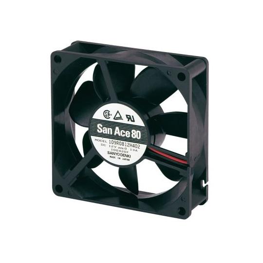 軸流ファン 電源電圧：5 V dc DC 80 x 80 x 25mm 山洋電気 109R0805F...