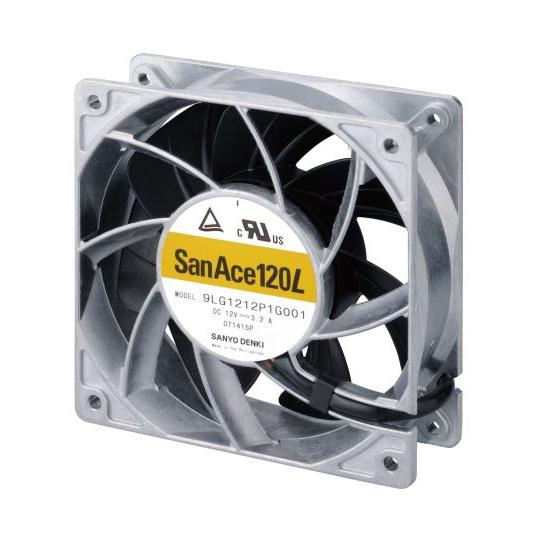 軸流ファン 電源電圧：12 V dc DC 120 x 120 x 38mm 山洋電気 9LG121...