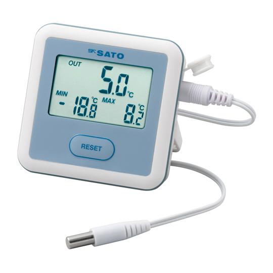 冷蔵庫用デジタル温度計 佐藤計量器製作所 PC-3310 (65-8726-85)