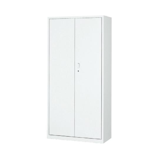 A4対応書庫 ホワイト 両開き H1850型 下置専用 アジャスター付 W900 3R-185-WH