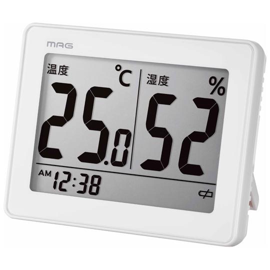 温度湿度計 スカイ ホワイト ノア精密 TH-109 WH-Z (65-8891-99)