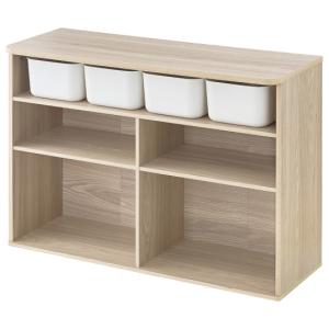 ラウンドシェルフ ワイドタイプ ライトナチュラル アイリスオーヤマ RUS-97W (65-9227-33)の商品画像