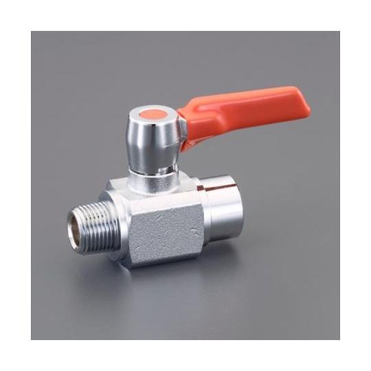 R 3/4"xG 3/4" ボールバルブ 真鍮 EA425BM-266 (65-9253-97)