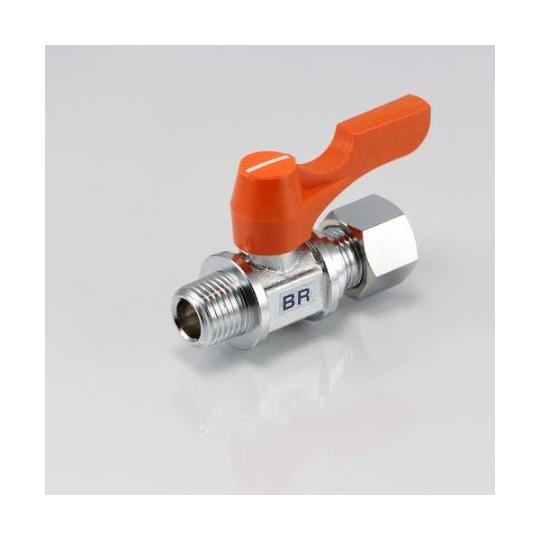 R 3/8"x10.0mm ミニボールバルブ EA425BR-34 (65-9253-98)
