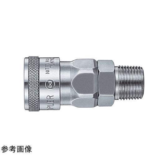 ハイカプラ 相手側取付ねじサイズ：Rc1/2 質量 g ：127 日東工器 40SM STEEL N...